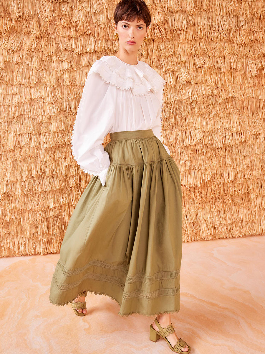 Ulla Johnson | Harlow Skirt in Lichen