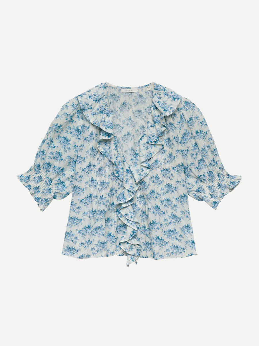 Doen | Henri Top in Bleu Rosier Floral