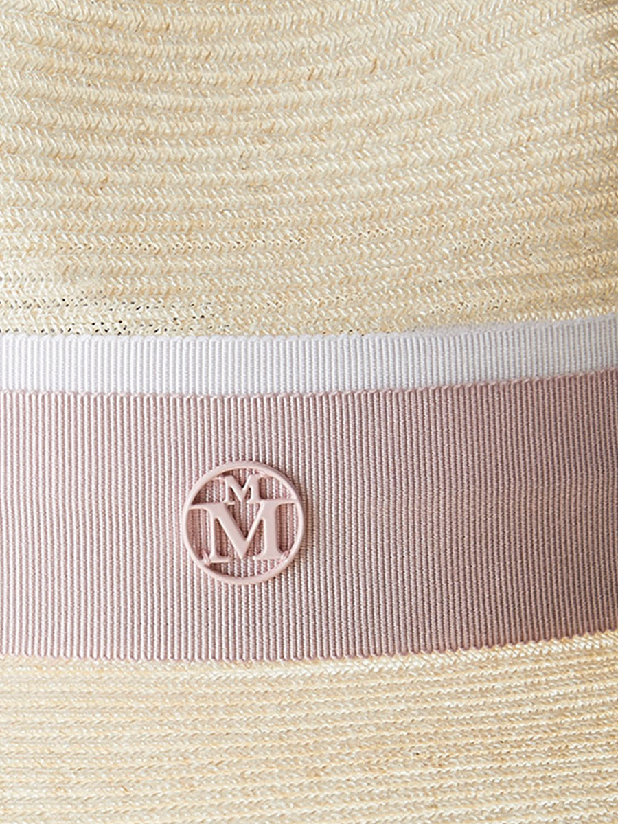 Maison Michel | Henrietta Hat in Straw Natural/Pink