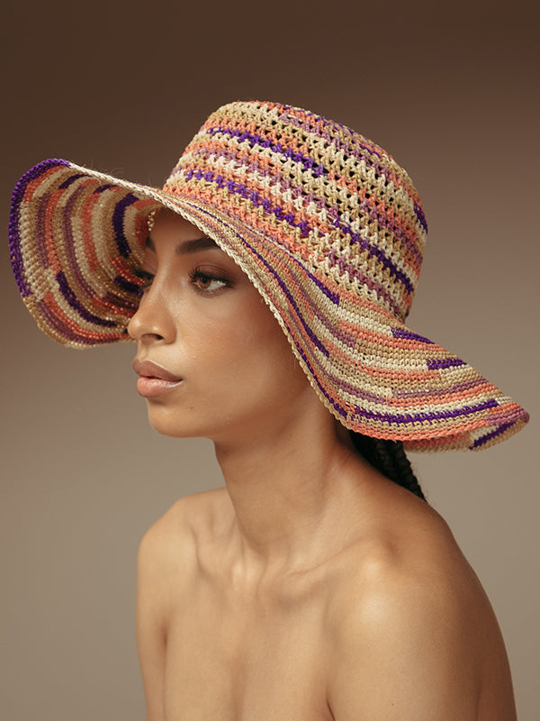 Sensi Studio | Hippie Fiesta Crochet Hat in Multi Lavender