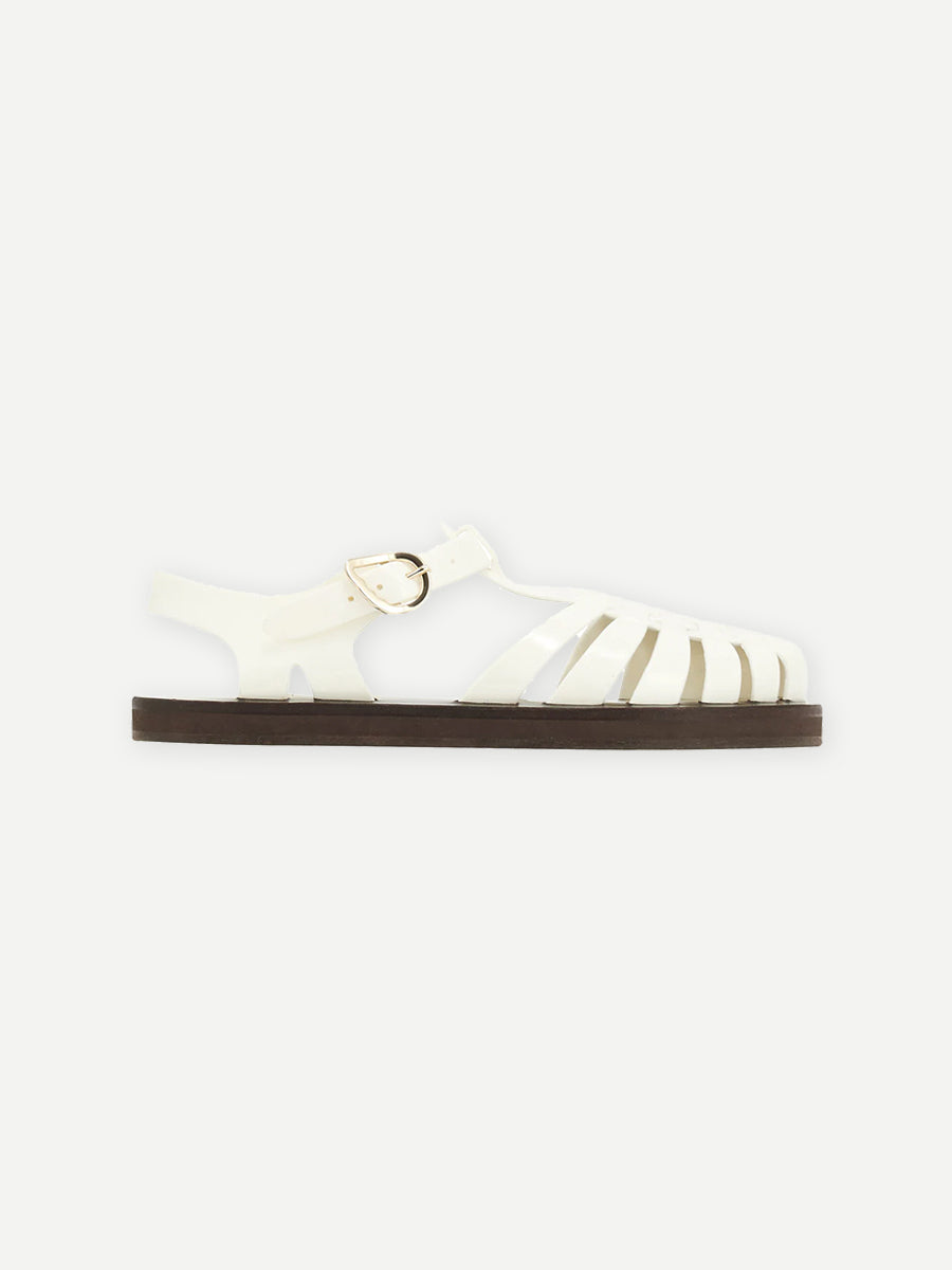 Ancient Greek Sandals | Homeria Jelly Sandal in White