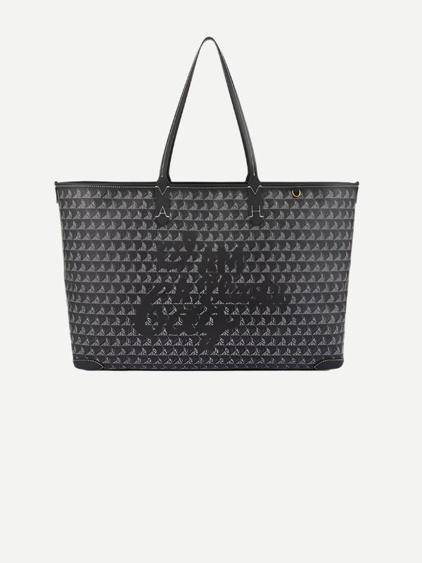 Anya Hindmarch | I am a Plastic Bag Zipped Motif Tote in Black