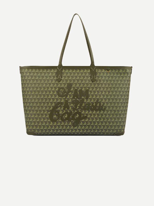 Anya Hindmarch | I am a Plastic Bag Zipped Motif Tote in Fern