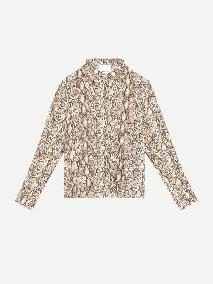 Ilda Shirt in Natural Python