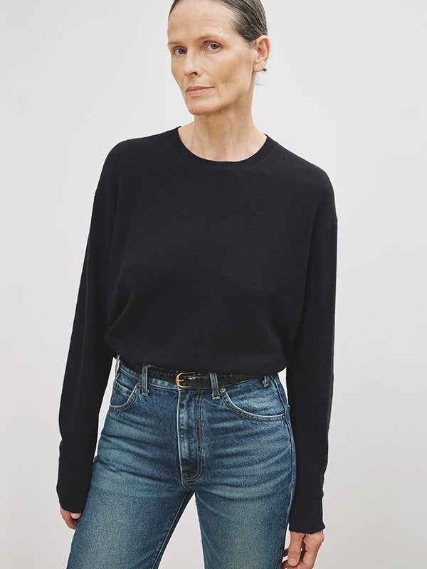 Nili Lotan Itzel Sweater in Dark Navy