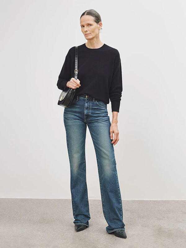 Nili Lotan Itzel Sweater in Dark Navy