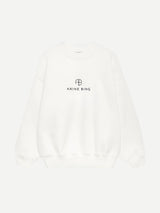 Anine Bing | Jaci Sweatshirt Monogram in Ivory