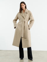 Nili Lotan | Jarel Wrap Coat in Hazelnut