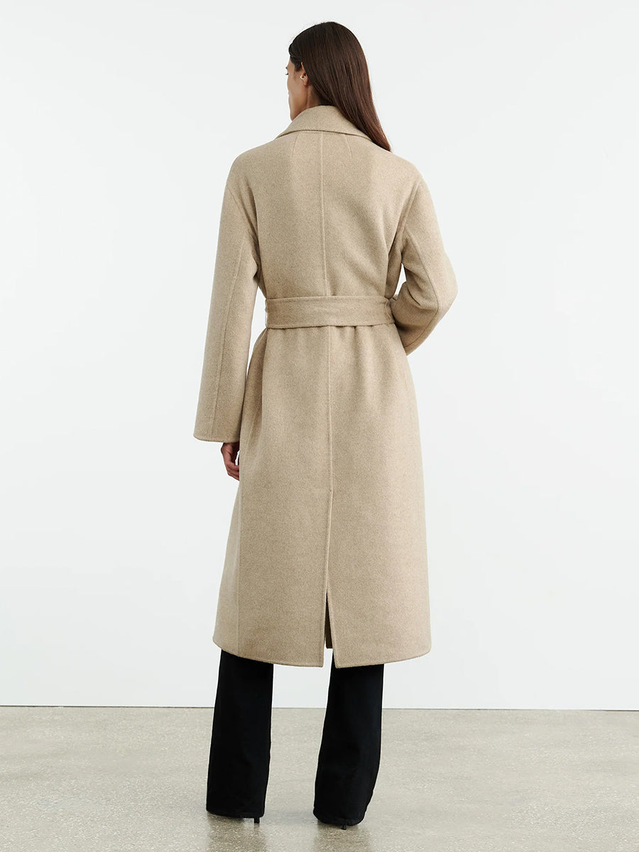 Nili Lotan | Jarel Wrap Coat in Hazelnut