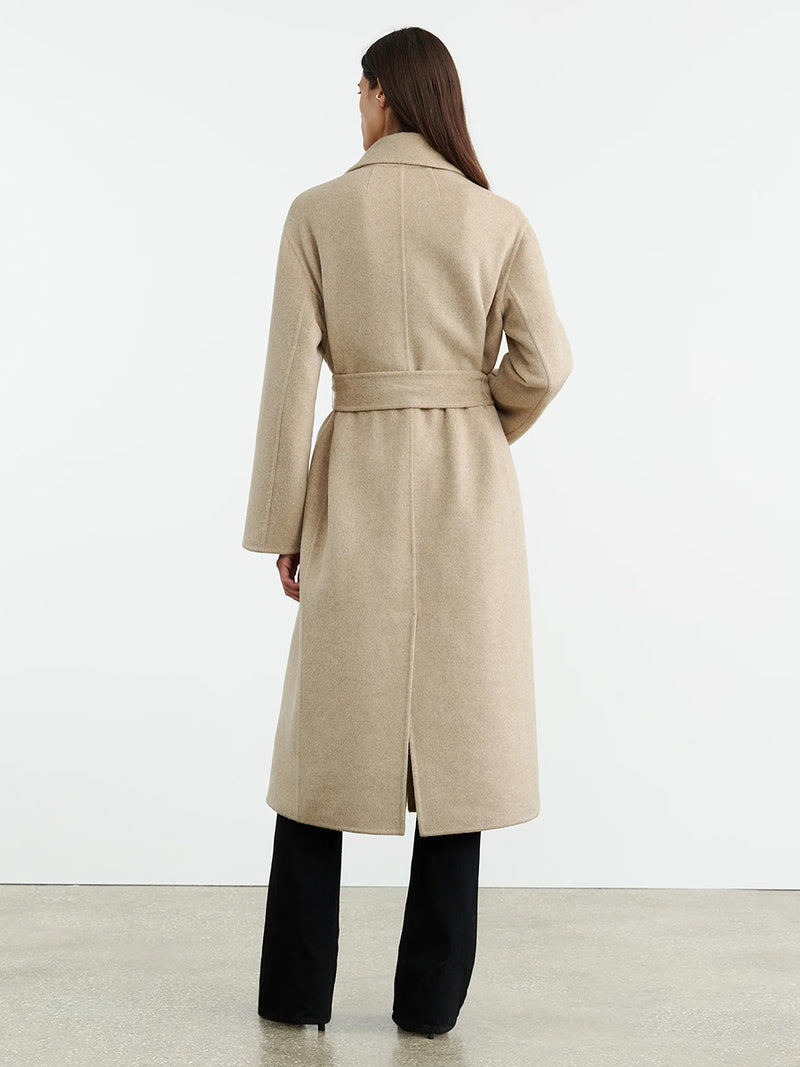 Nili Lotan | Jarel Wrap Coat in Hazelnut