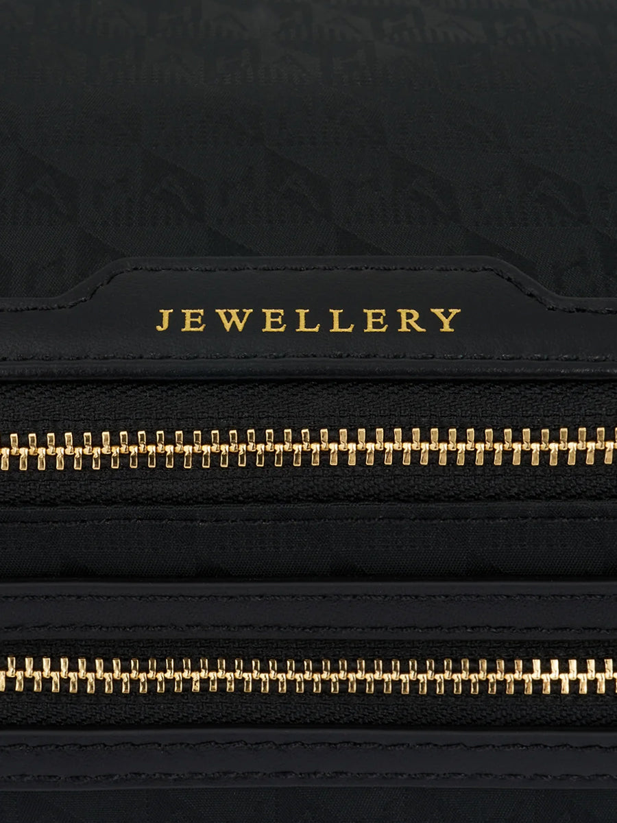 Jewellery Pouch in Black AH Logo Black