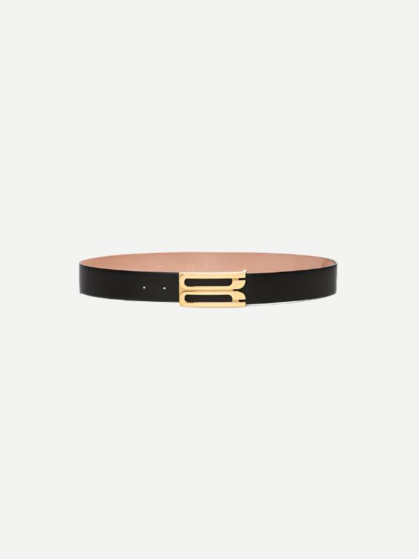 VICTORIA BECKHAM | Jumbo Frame Belt in Black