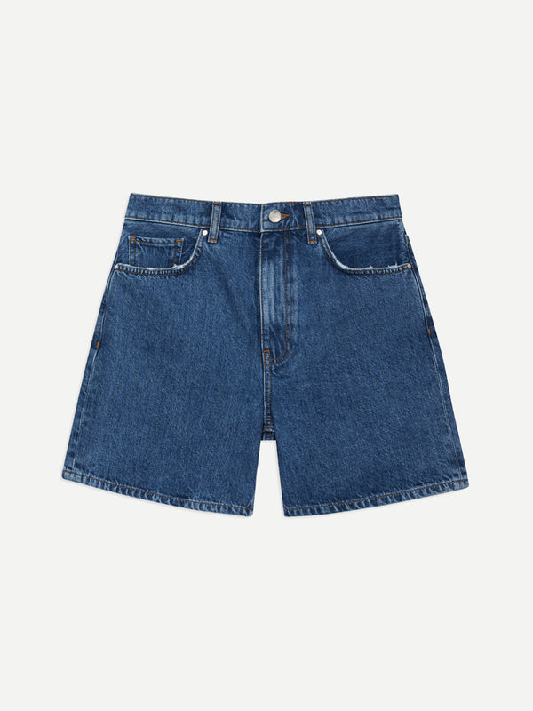 Anine Bing | Kat Short in Medium Indigo