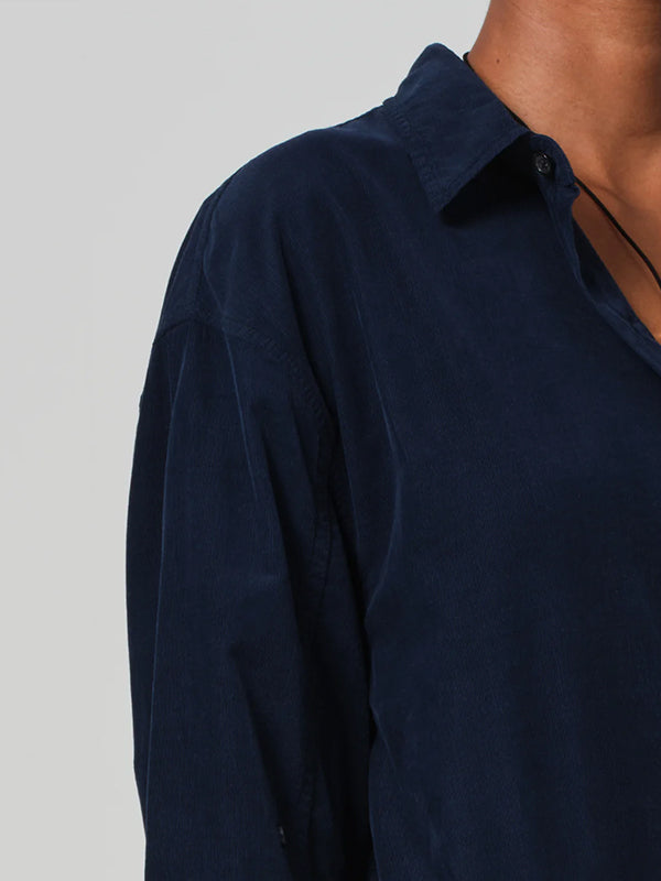 Citizens of Humanity | Kayla Corduroy Shirt in Navy