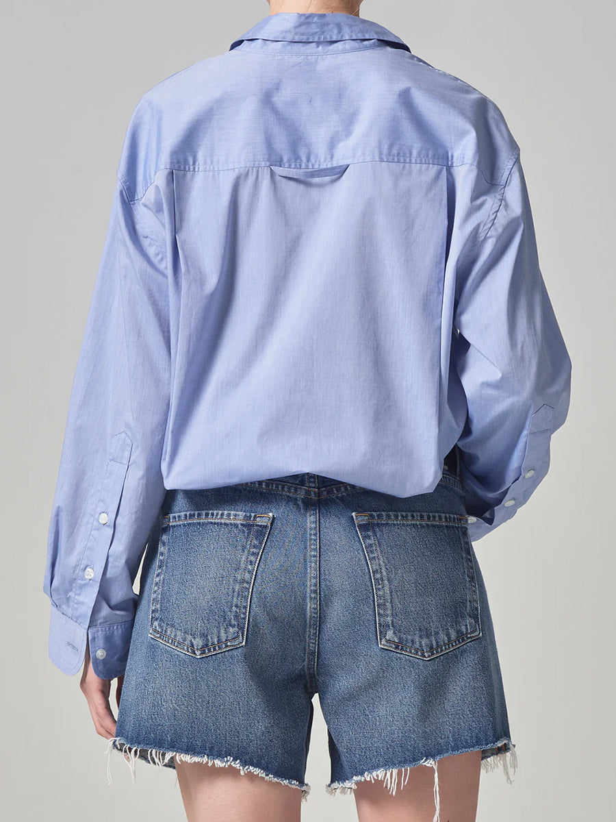 Kayla Shirt in Blue End on End