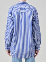 Kayla Shirt in Navy Mesa Stripe