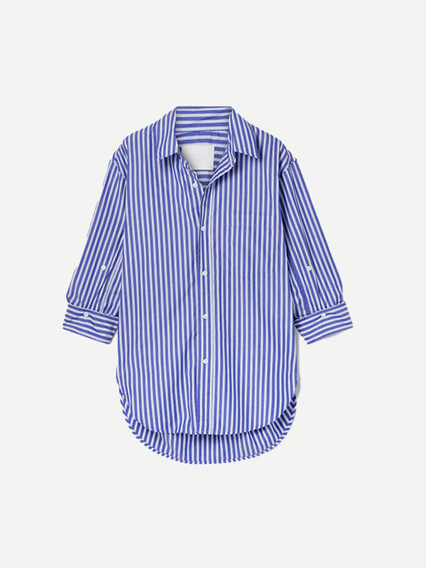 Kayla Shirt in Navy Mesa Stripe