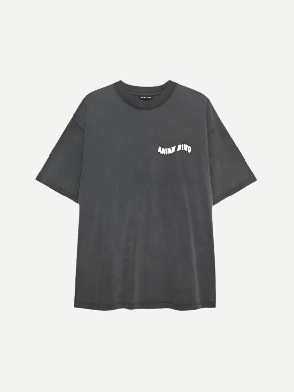 Anine Bing | Kent Tee Love in Washed Black