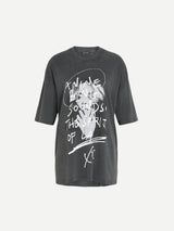 Anine Bing | Kent Tee Spirit in Washed Black