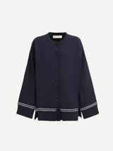 Marni | Kimono Sleeve Cardigan in Light Navy