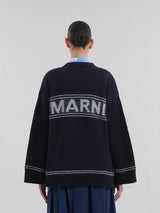 Marni | Kimono Sleeve Cardigan in Light Navy