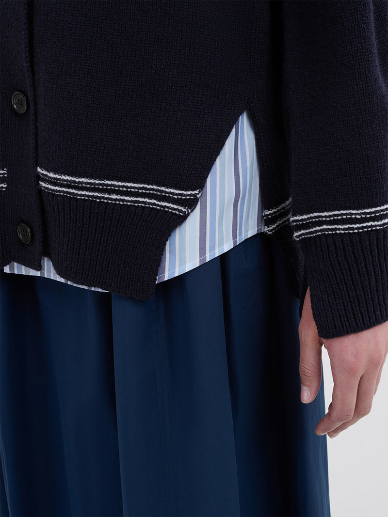 Marni | Kimono Sleeve Cardigan in Light Navy