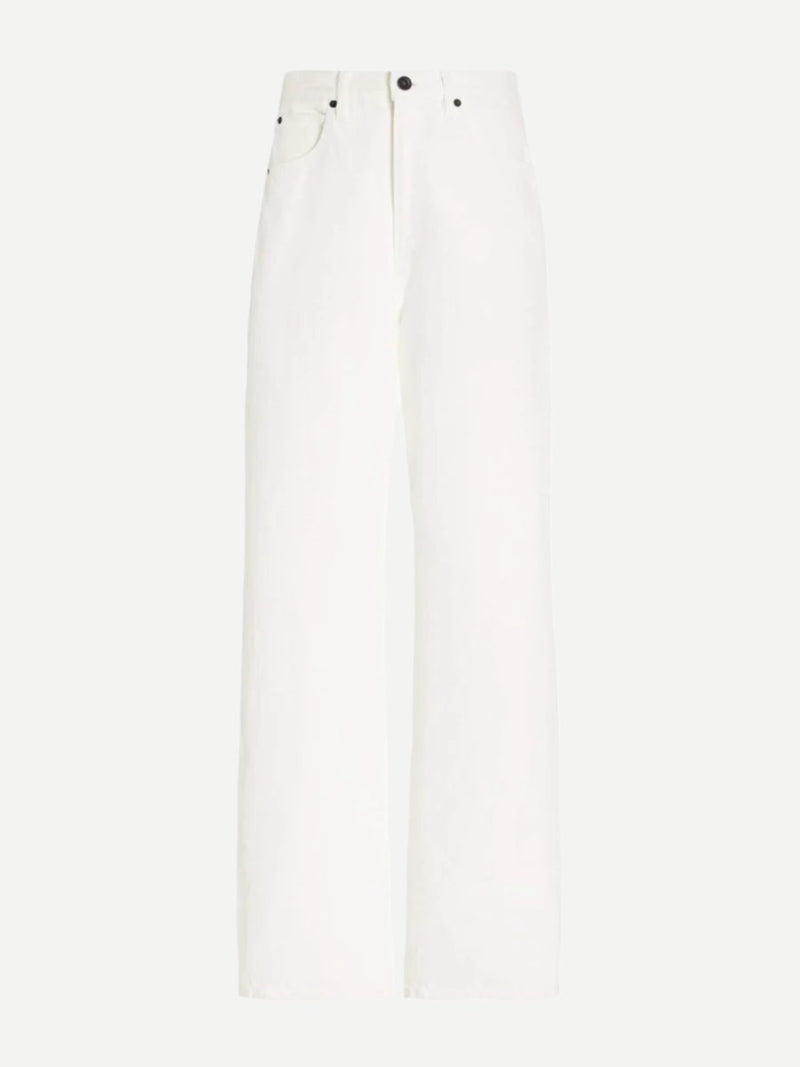 SLVRLAKE | Koko High Rise Relaxed Jean in White