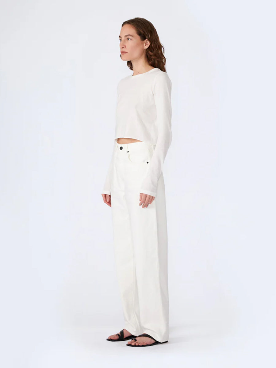 SLVRLAKE | Koko High Rise Relaxed Jean in White