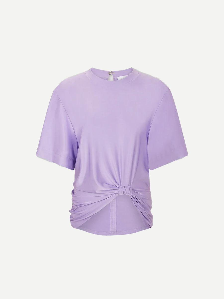 Rabanne | Short Sleeve Jersey T-Shirt in Lavender