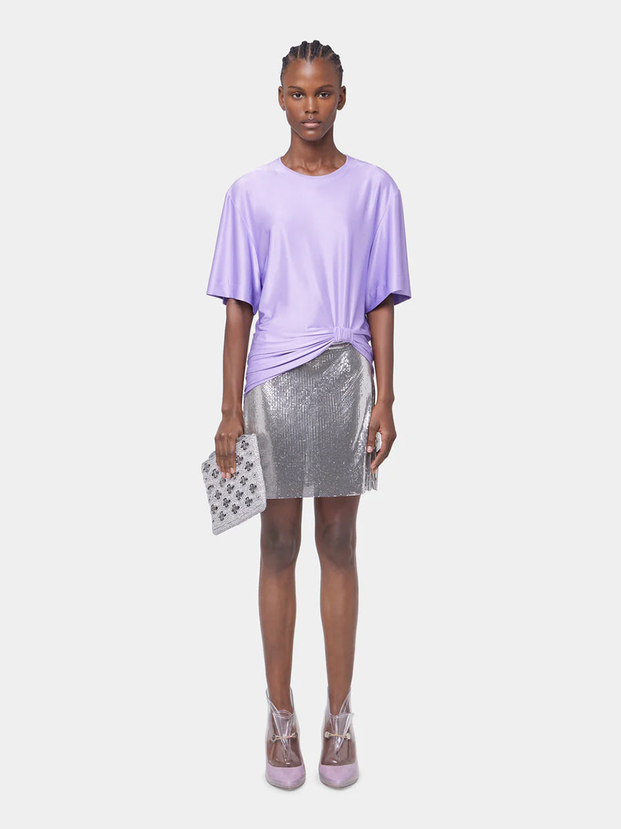 Rabanne | Short Sleeve Jersey T-Shirt in Lavender