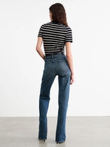 Nili Lotan | Leanna Polo in Dark Navy/Ivory Stripe