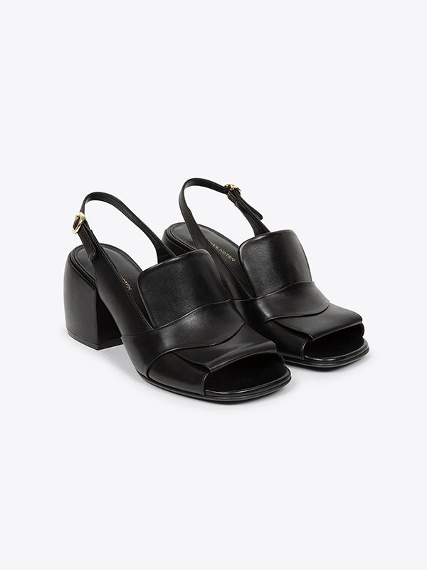 Dries Van Noten | Leather Mules in Black