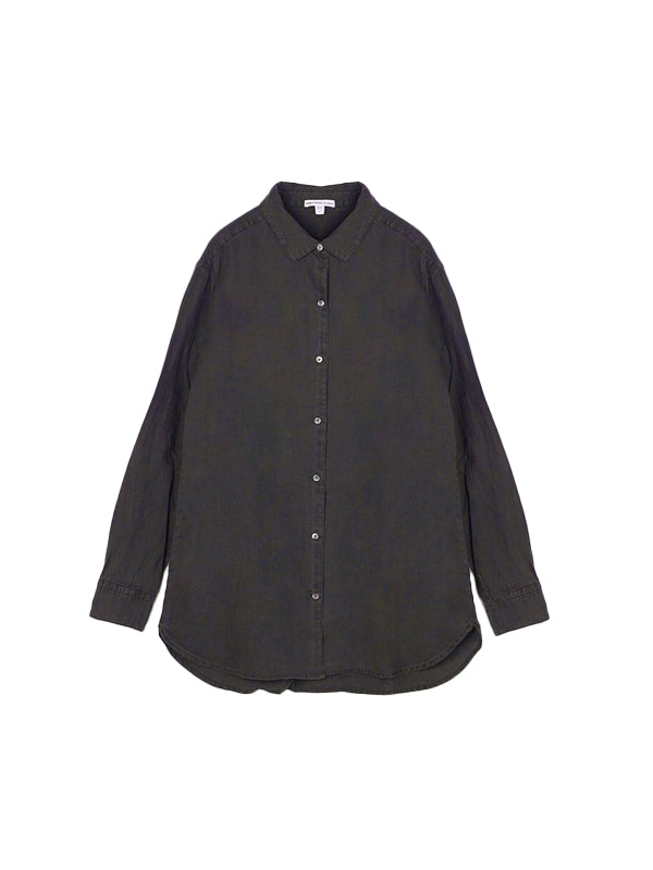 JAMES PERSE | Lightweight Linen Shirt in Magma Pigment