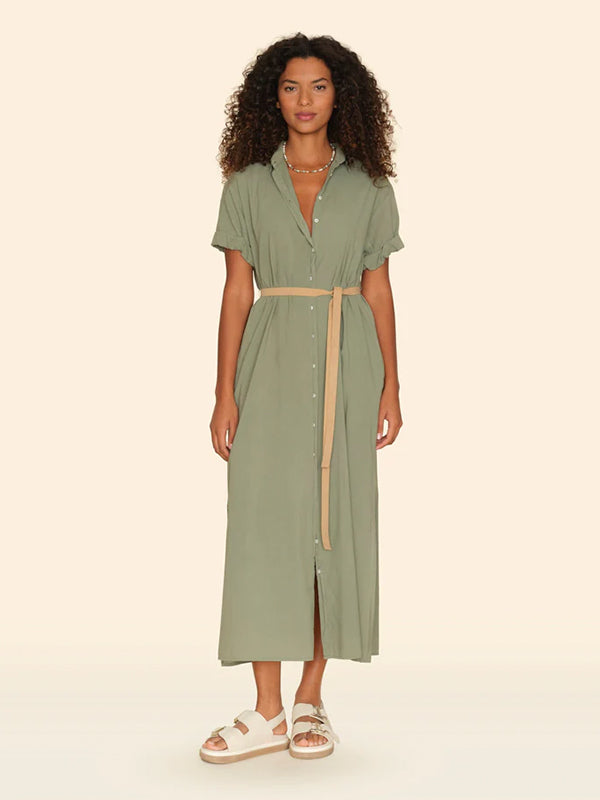 XIRENA | Linnet Dress in Green Army