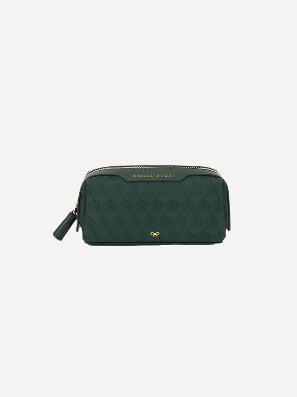 Anya Hindmarch | Logo Girlie Stuff Pouch in Dark Holly