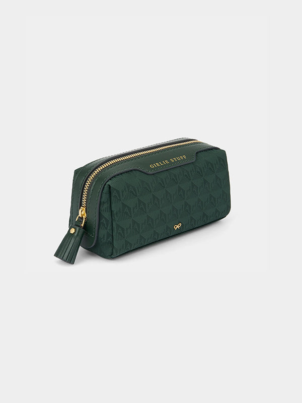 Anya Hindmarch | Logo Girlie Stuff Pouch in Dark Holly