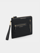 Logo Journey Essentials Pouchette in Black