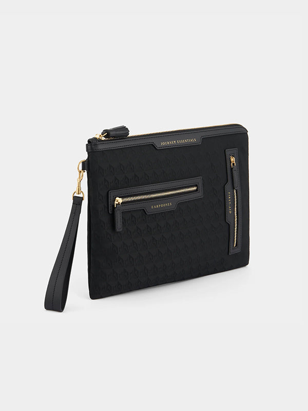 Logo Journey Essentials Pouchette in Black