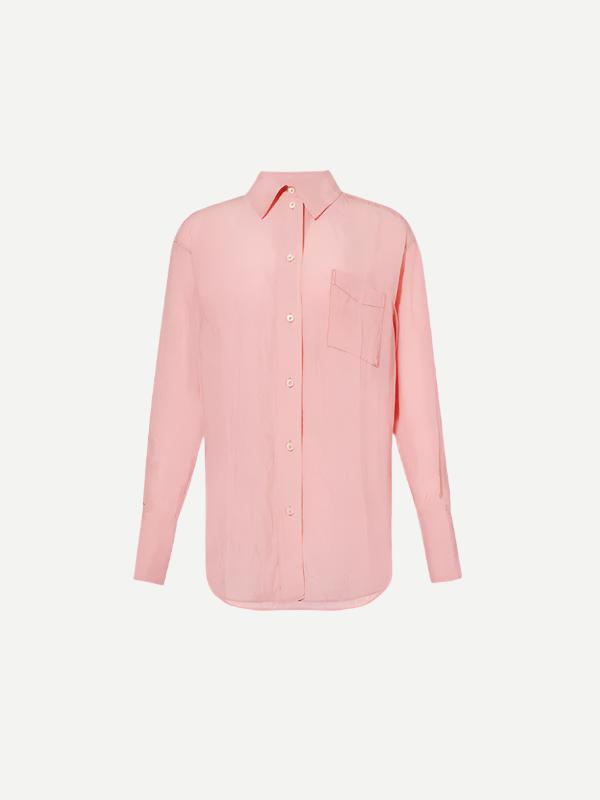 Victoria Beckham | Long Sleeve Pyjama Shirt in Orchid