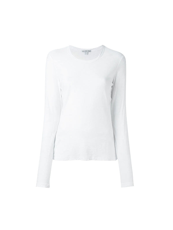 JAMES PERSE | Long Sleeve Slub Tee in White