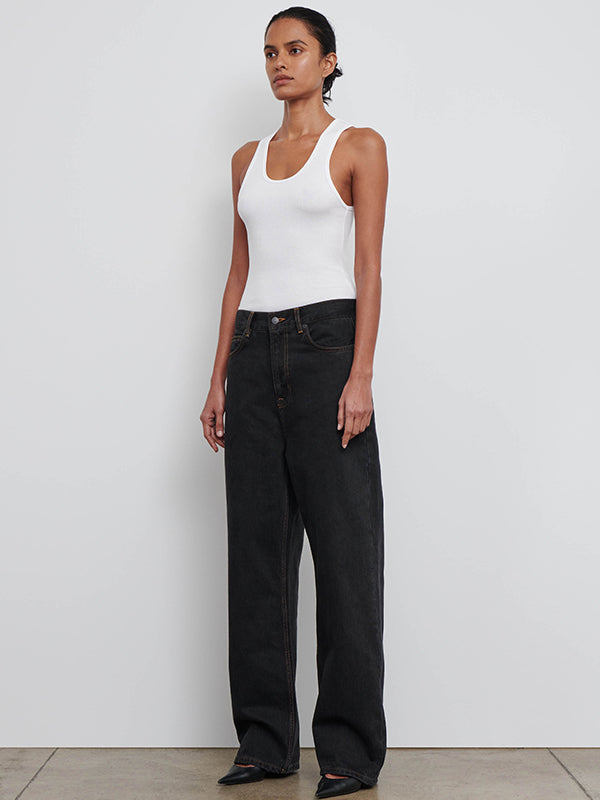 Wardrobe.NYC | Low Rise Jean in Black