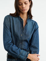 Nili Lotan | Lydia Denim Shirt in Classic Wash