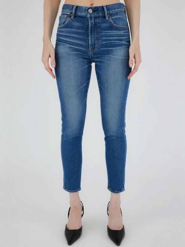 Moussy Vintage | MV Ballena Skinny Hi in Blue