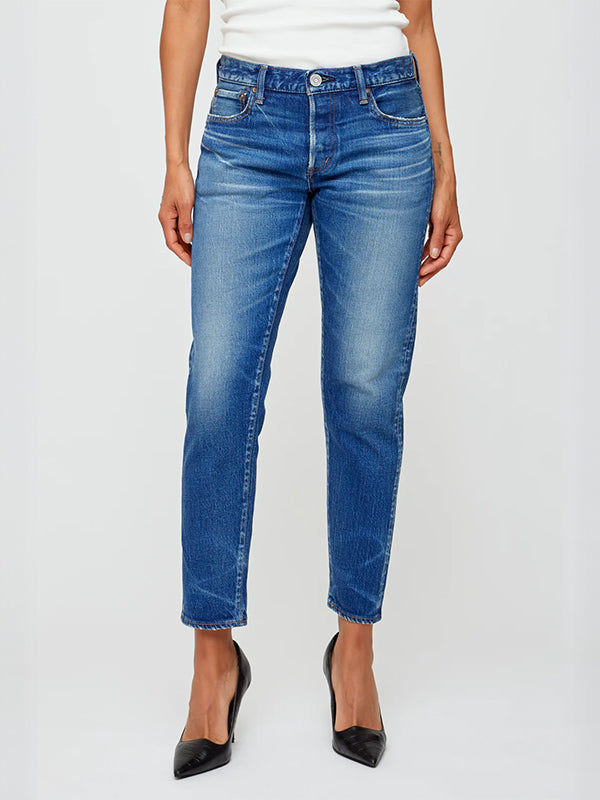 Moussy Vintage | MV Gifford Tapered in Dark Blue