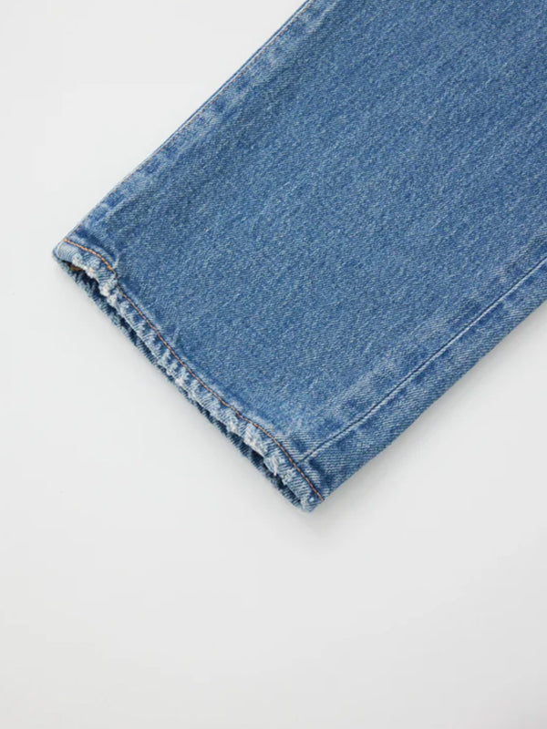 Moussy Vintage | MV Groveland Slim Straight in Blue