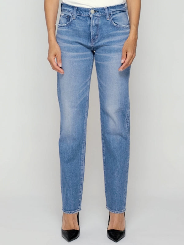 Moussy Vintage | MV Groveland Slim Straight in Blue