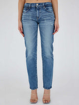 Moussy Vintage | MV Mallard Slim Straight in Dark Blue