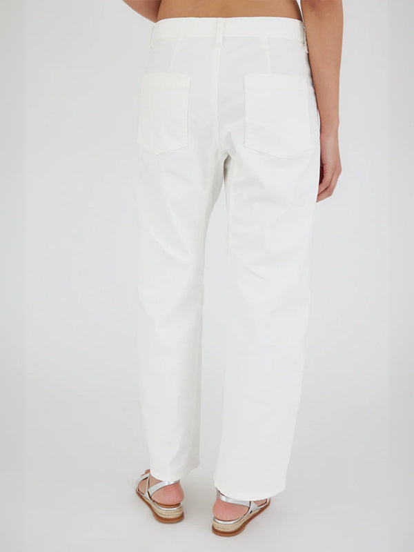 Moussy Vintage | MV Rancho Gusset Cargo Pants in White