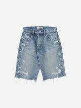 Moussy Vintage MV Trosper Bermuda Shorts in Light Blue