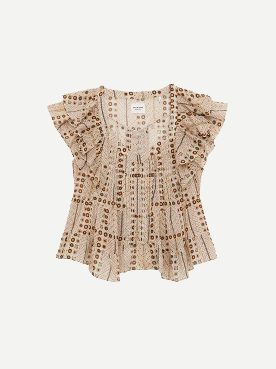 Marant Etoile | Madrana Top in Ecru